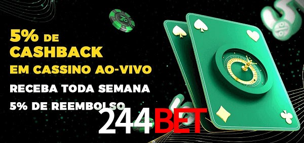 Promoções do cassino ao Vivo 244bet